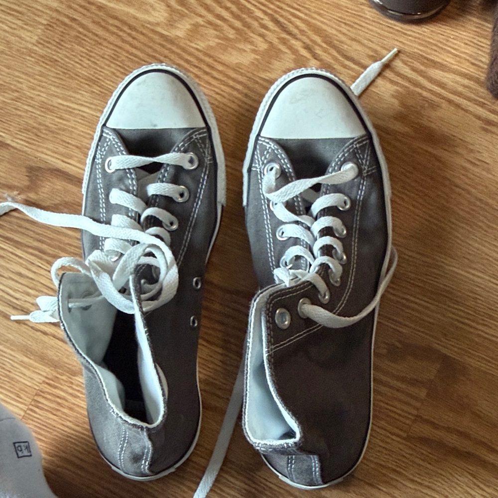 Converse Gray and White High-Tops